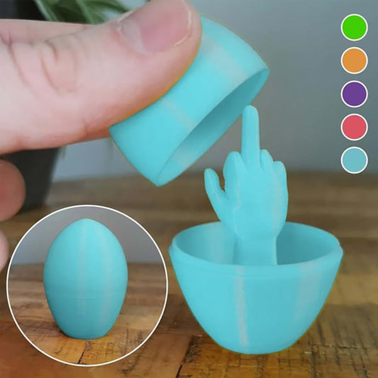 🔥Easter Egg Surprise – Funny 3D Printed Middle Finger Egg💋