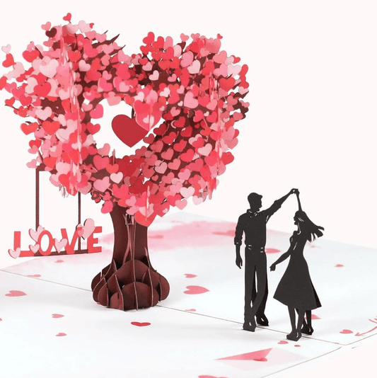 💕Pop Up Anniversary Card, 3D Valentine's Day Anniversary Card with Love Tree & Hearts🔥🔥