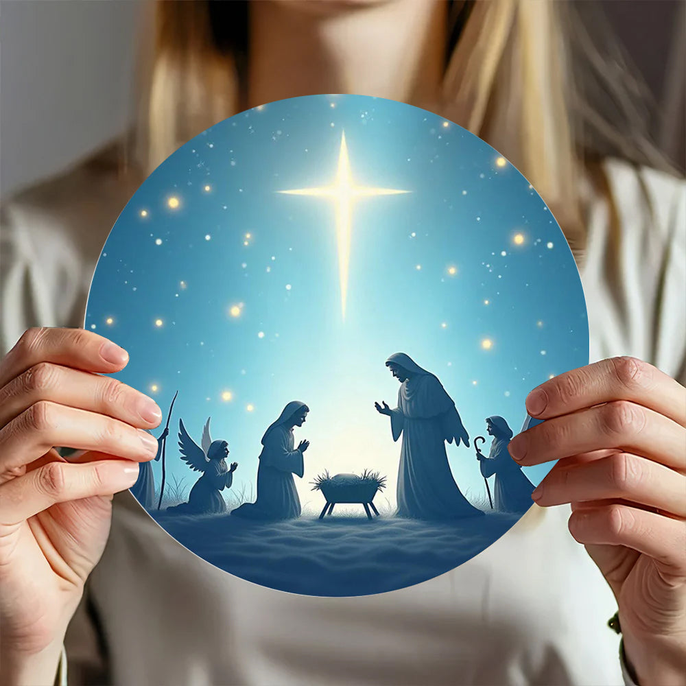 Holy Family & Nativity Holly Wood Hangings — A Piece of Heaven at Home