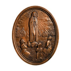 Our Lady of Fatima Wood Carving Decoration - Virgin Wall Pendant