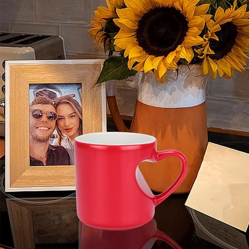 Heart-shaped Color-changing Ceramic Mug💋