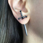 🏆GOTHIC SWORD EARRINGS (PAIR)
