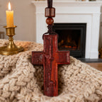 Wooden Savior Cross Necklace