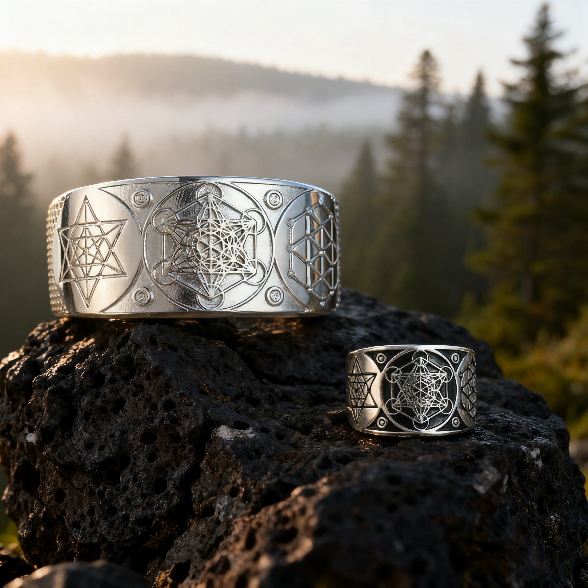 Metatron Adjustable Copper Bracelet