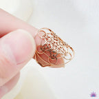 Metatron's Cube Ring Archangel Protection Women Ring Stainless Steel Jewelry