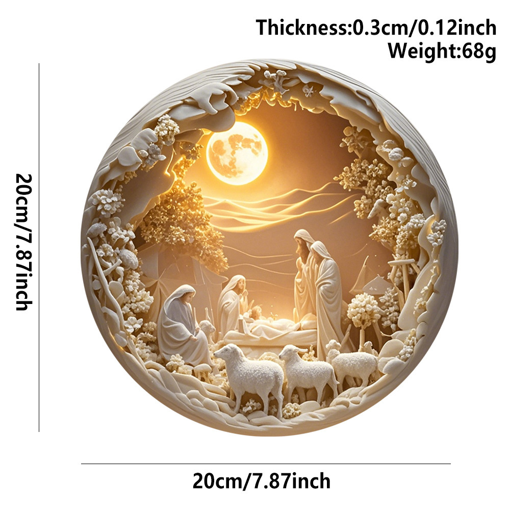 Holy Family & Nativity Holly Wood Hangings — A Piece of Heaven at Home