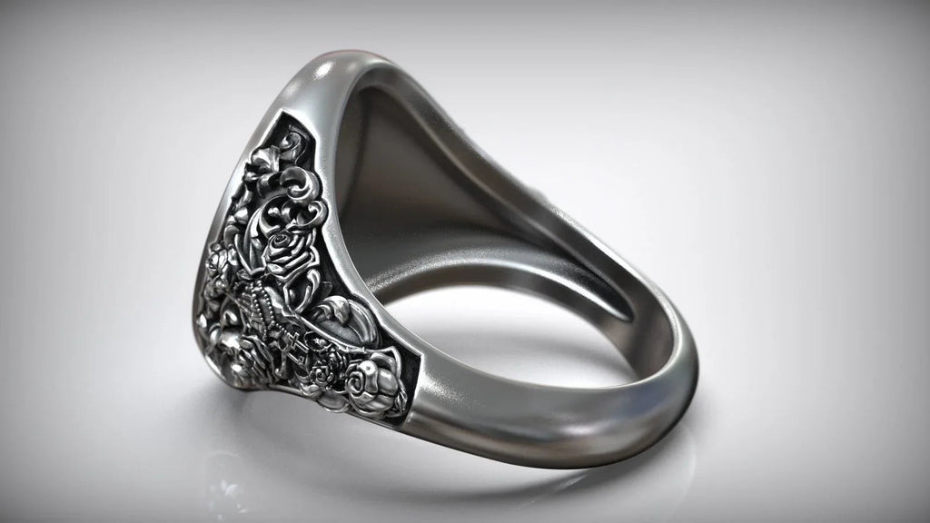 S925K Silver Our Lady of Guadalupe Ring