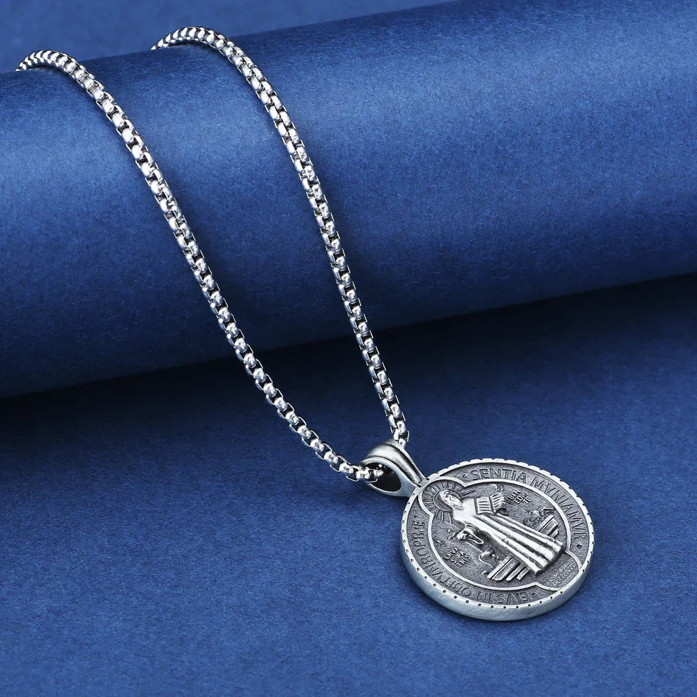 Saint Benedict Medallion Ward Off Evil Necklace