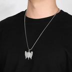 St Michael's Archangel Shield Necklace,The Patron Saint of Paratrooper Police Military Paramedic Fireman