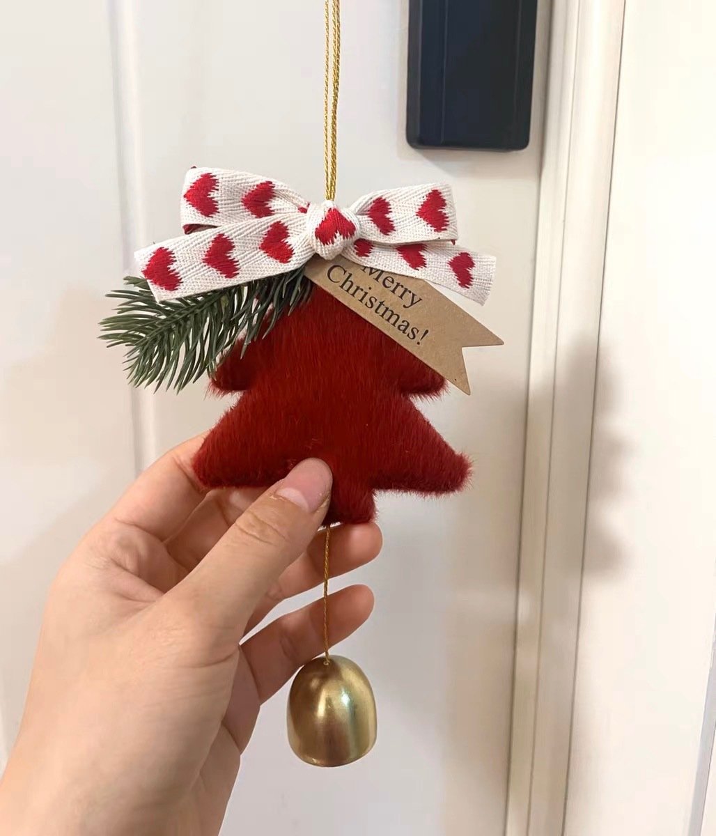 Christmas tree decorations with star bells🔔