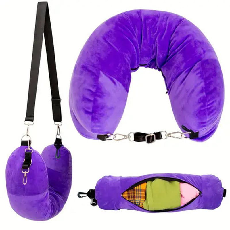 🏆Flash Sale⚡ 50K+ SOLD! Almost Gone💥Stuffable Travel Neck Pillow