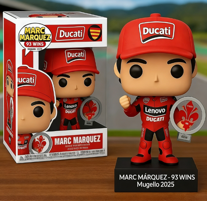 Marc Márquez 93 Racing Collectible Figure – MotoGP Legendary Rider Pop Style