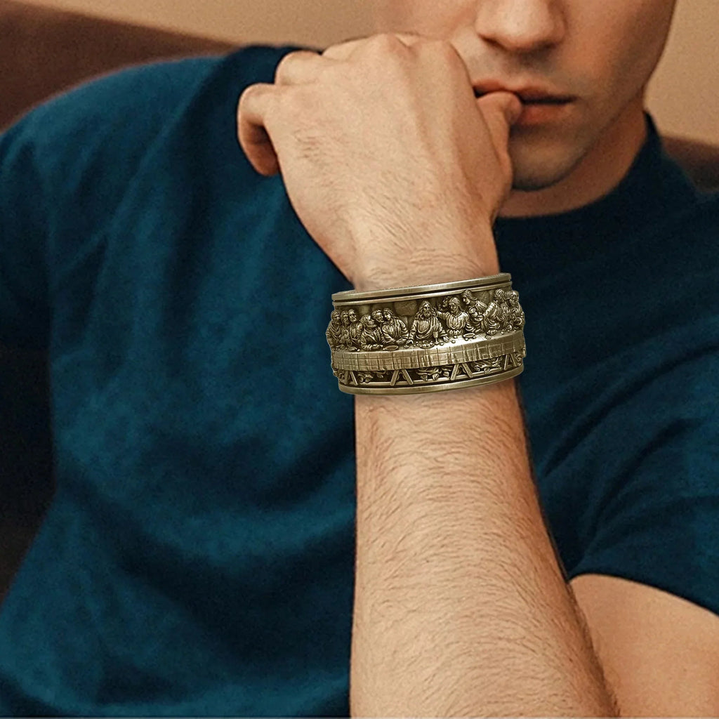 Last Supper Copper Adjustable Size Bracelet