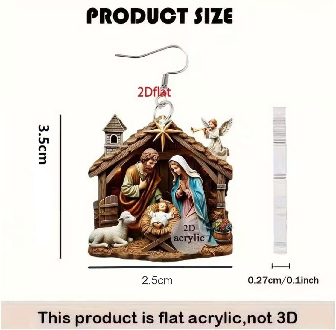 🎁Nativity Scene Earrings✨