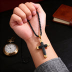 Titanium Steel 18K Gold Cross Necklace | A Christian Emblem of Faith and a Fashion Statement