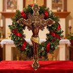 St. Benedict Exorcism Cross wood carved - Bless you and your family