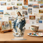 🌟 Our Lady of Grace Acrylic Desktop Statue: A Christian Symbol of Mary’s Love & Christ’s Presence
