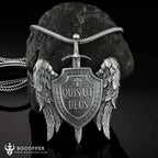 St Michael's Archangel Shield Necklace,The Patron Saint of Paratrooper Police Military Paramedic Fireman