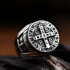 Saint Benedict Medal Stainless Steel Ring