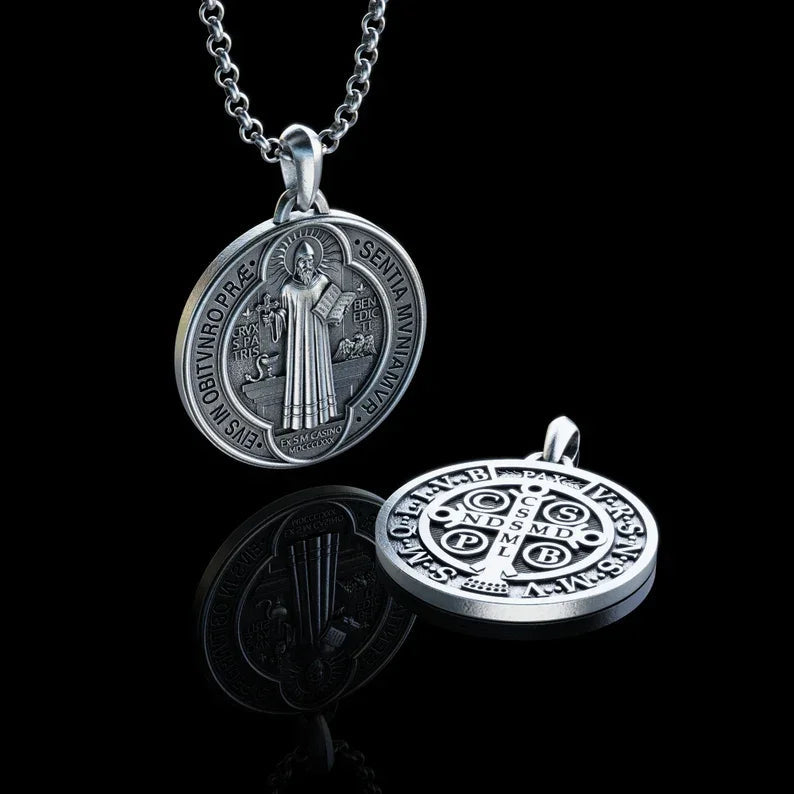 Saint Benedict Medallion Ward Off Evil Necklace
