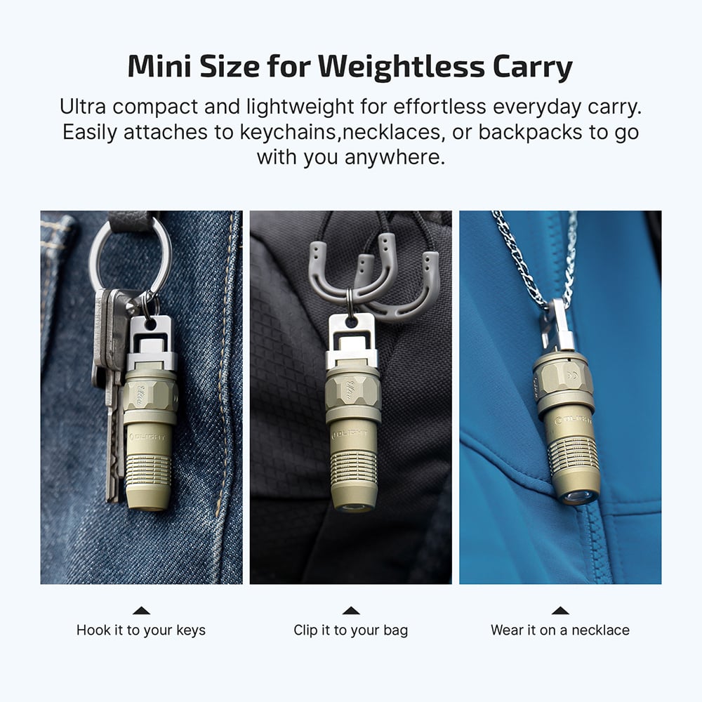 iUltra Keychain Flashlight in Olive Green – The Ultimate Keychain Flashlight🔥