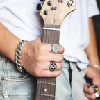 Saint Benedict Stainless Steel Cross Ring