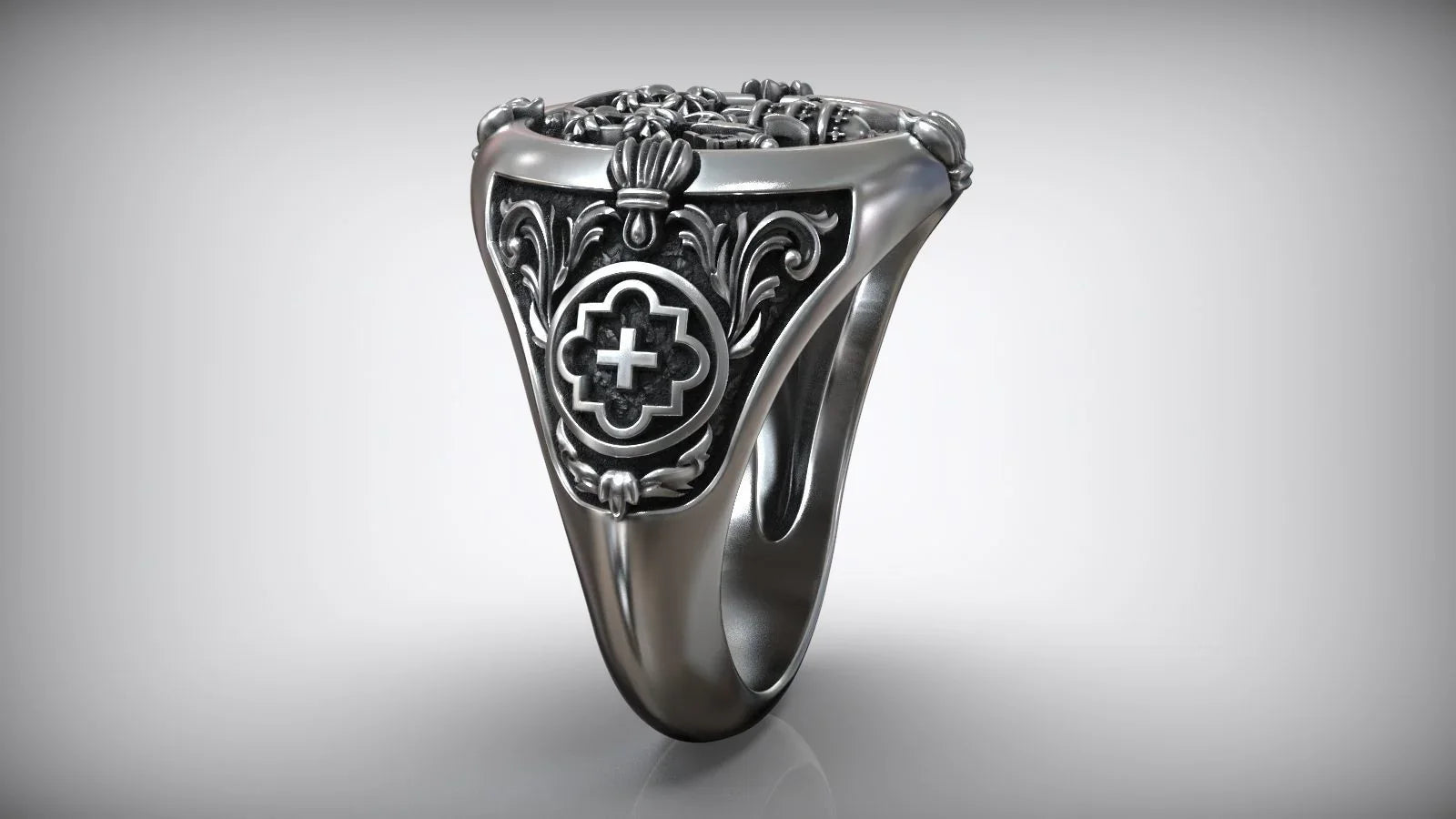 S925K Silver St. Peter's Key to Heaven Ring
