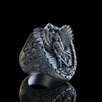 Archangel Michael Steel Titanium Ring——Giving us the strength and courage to move forward