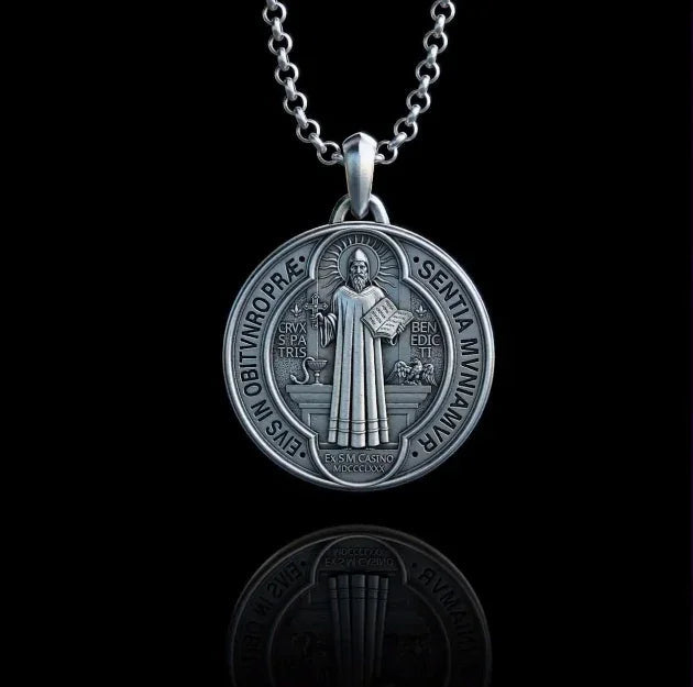 Saint Benedict Medallion Ward Off Evil Necklace