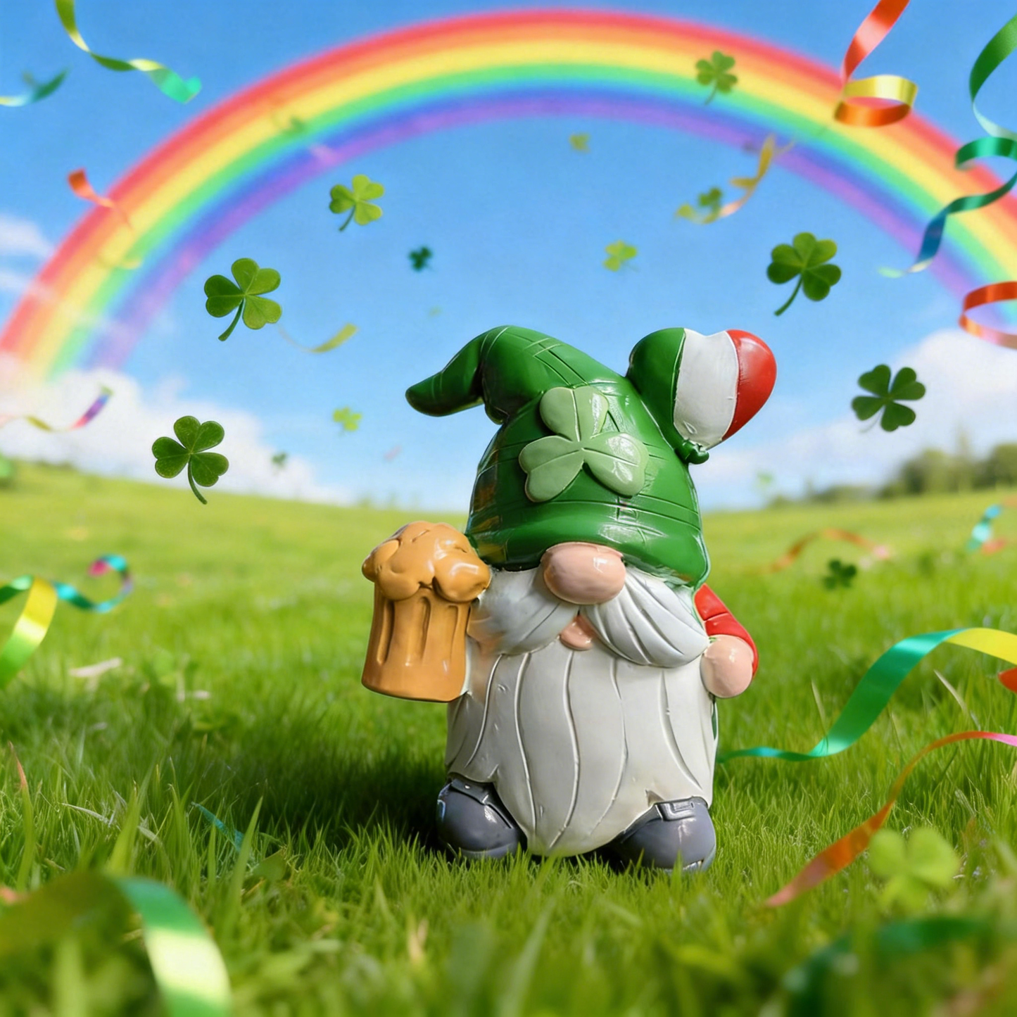 🔥Hot Sale 60% OFF 🍀4 pack St. Patrick's Day Resin Gnome Figurines💋