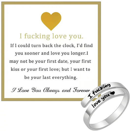 🔥Last Day 49% OFF -🌟❤️ I Fvcking Love You Ring – a daily reminder gift for your beloved💍🔥