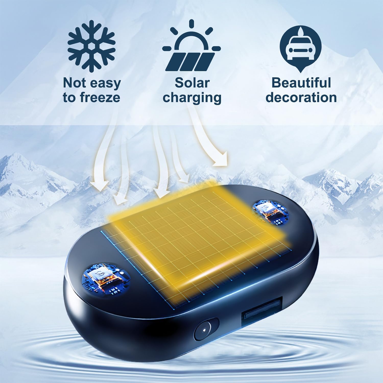 🏆Electromagnetic Anti-Freezing Device ~ Enjoy a clear windshield every winter morning.
