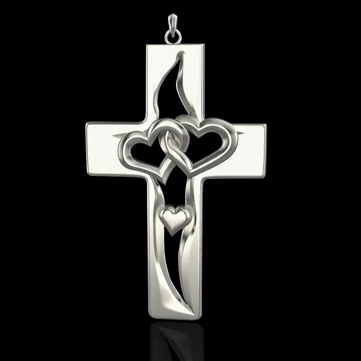 Valentine's Day Exclusive S925K Silver Cross Pendant: A Radiant Token of Love and Faith