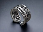 The Last Supper 925K Sterling Silver Open End Adjustable Ring