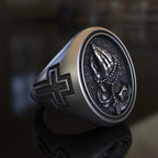 925K Sterling Silver Praying Hands Ring - Christian Symbol of Faith and Devotion