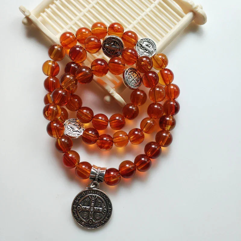 St. Benedict Exorcism Prayer Beads | A Warding Chant on Your Wrist, Weaving Divine Power into Every Breath