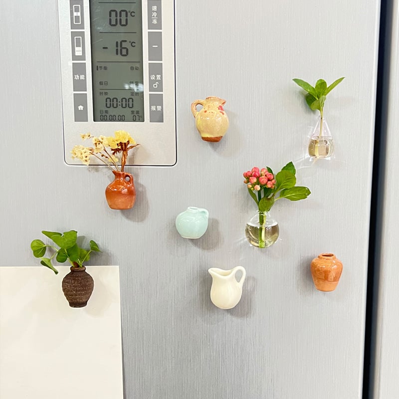 🏆🌸Mini Ceramics Vase Fridge Magnet
