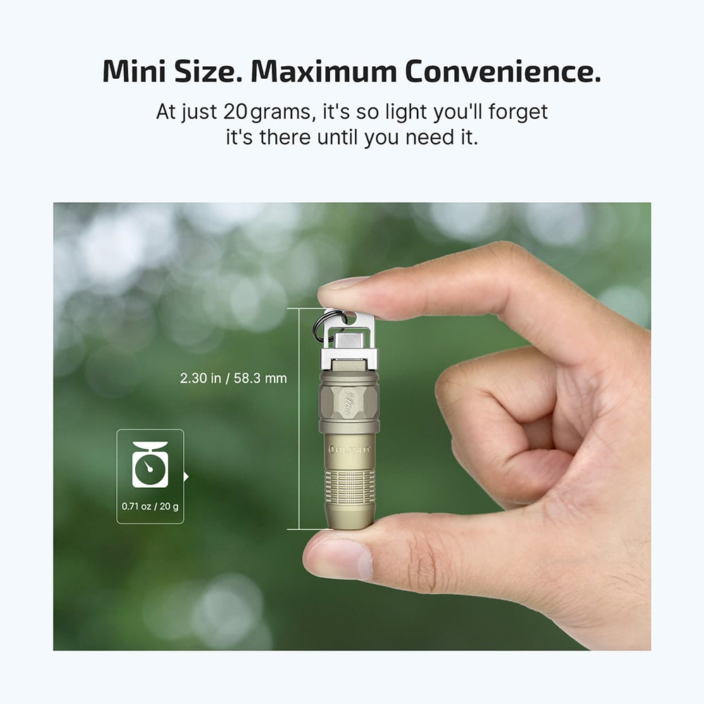 iUltra Keychain Flashlight in Olive Green – The Ultimate Keychain Flashlight🔥