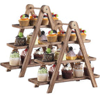 3-Tier Wooden Serving Tray Set for Parties & Entertaining🔥
