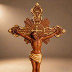 St. Benedict Exorcism Cross wood carved - Bless you and your family