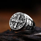 Saint Benedict Medal Stainless Steel Ring