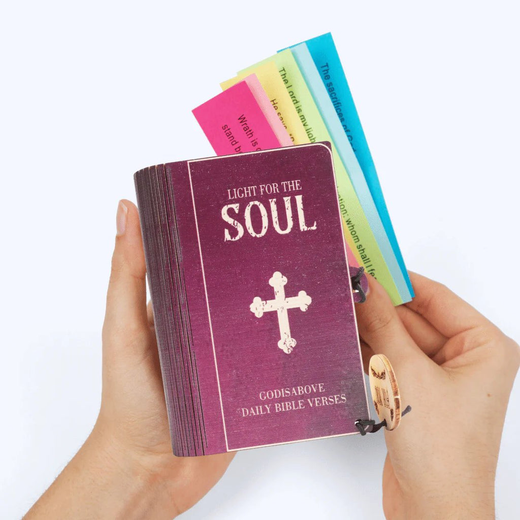 ✝️Handmade Wooden Bible Verses Box - Daily Bible Verses✨️