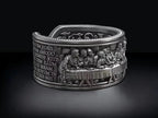 The Last Supper 925K Sterling Silver Open End Adjustable Ring