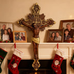 St. Benedict Exorcism Cross wood carved - Bless you and your family