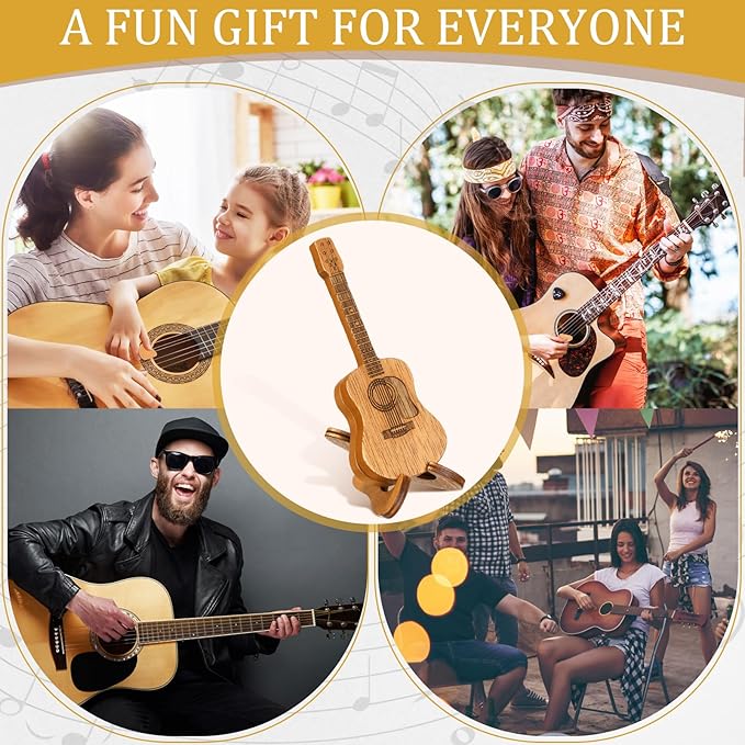 🎁Mini Cute Edition Wooden Guitar Plectrum Case🎸