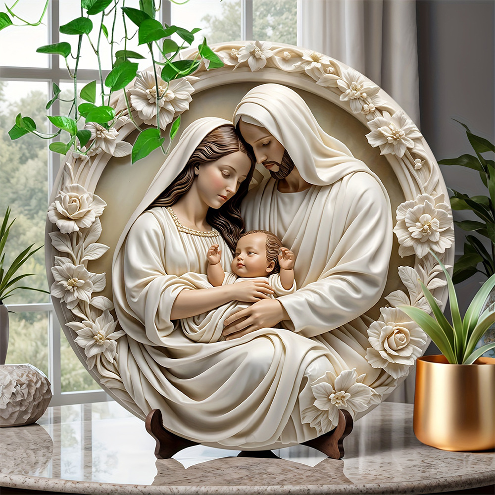 Holy Family & Nativity Holly Wood Hangings — A Piece of Heaven at Home