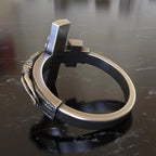 Crucifixion of Jesus S925K Silver Cross Ring