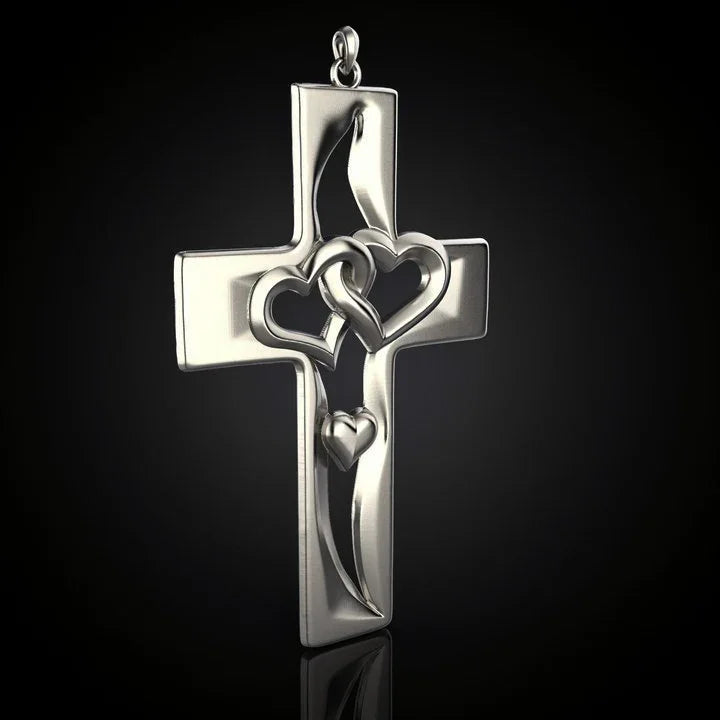 Valentine's Day Exclusive S925K Silver Cross Pendant: A Radiant Token of Love and Faith