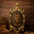 A Handcrafted Sanctuary: Our Lady of Guadalupe Wood Carving