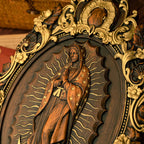 A Handcrafted Sanctuary: Our Lady of Guadalupe Wood Carving